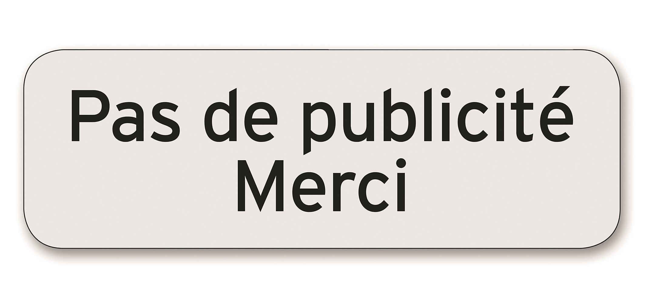 Plaquette indicatrice 