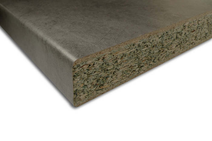 Plan de Travail Stratifié HPL Marbre Gris 120x64,5x2,8cm - SUP BOIS