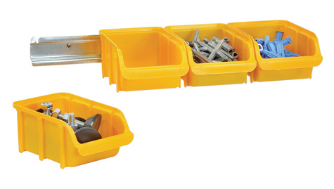 Lot 4 bacs 1l + rail metal - RAACO