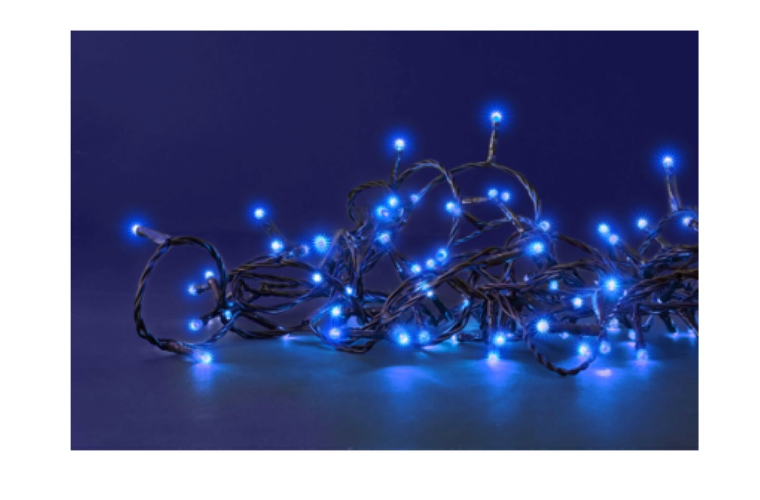 Guirlande flicker 64 led bleu 5m - BLACHERE