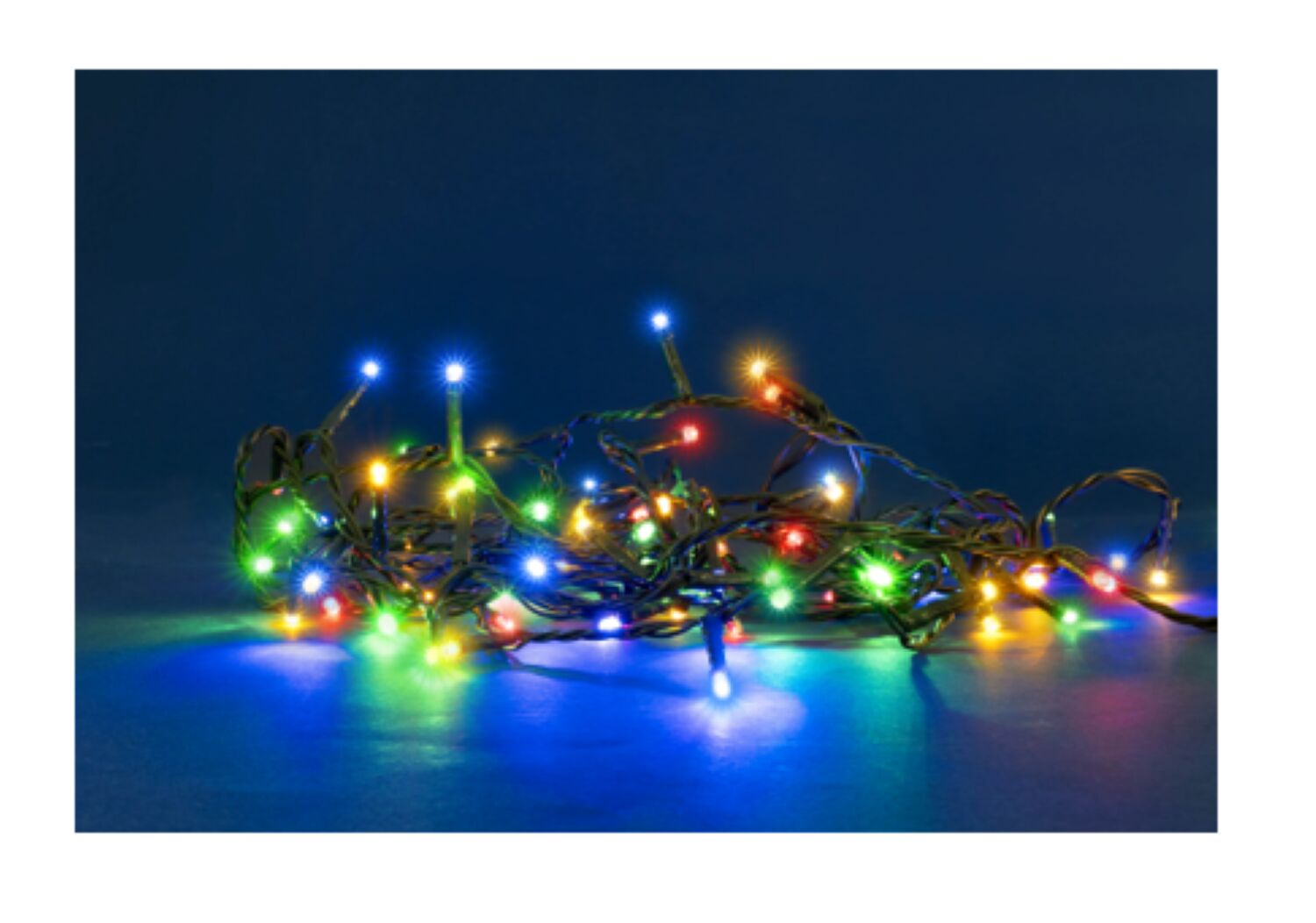 Guirlande flicker 64 led multicolore 5m - BLACHERE