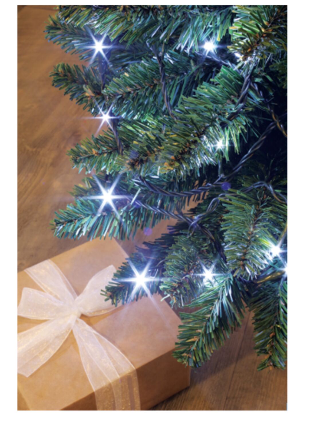 Guirlande de Noël Flicker 128 leds blanches 8 m - BLACHERE