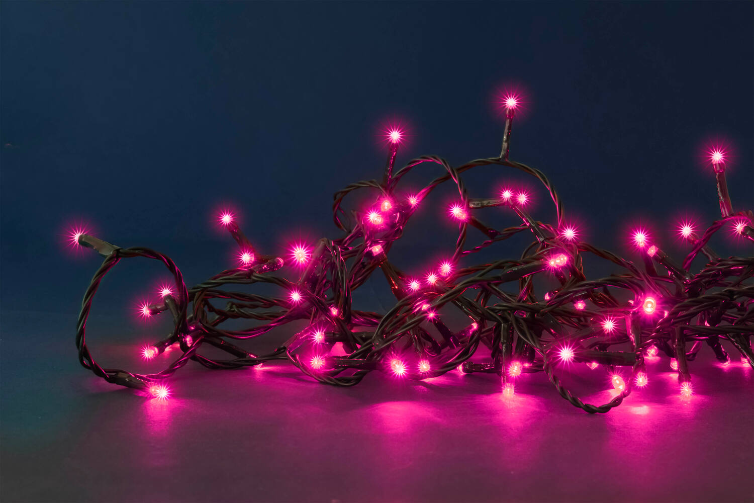 Guirlande flicker 128 led rose 8m - BLACHERE