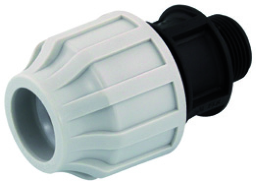 raccord male polypropylène compression d32 male 3/4