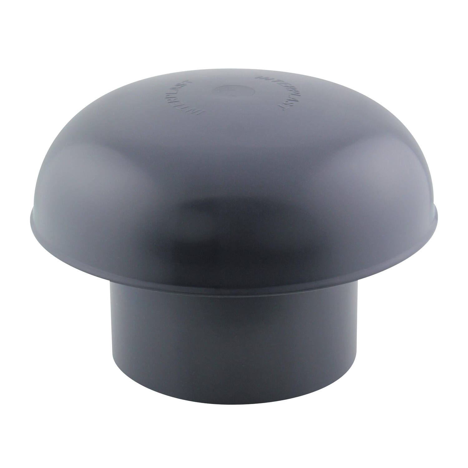 chapeau de ventilation ø 100 pvc gris ardoise - INTERPLAST