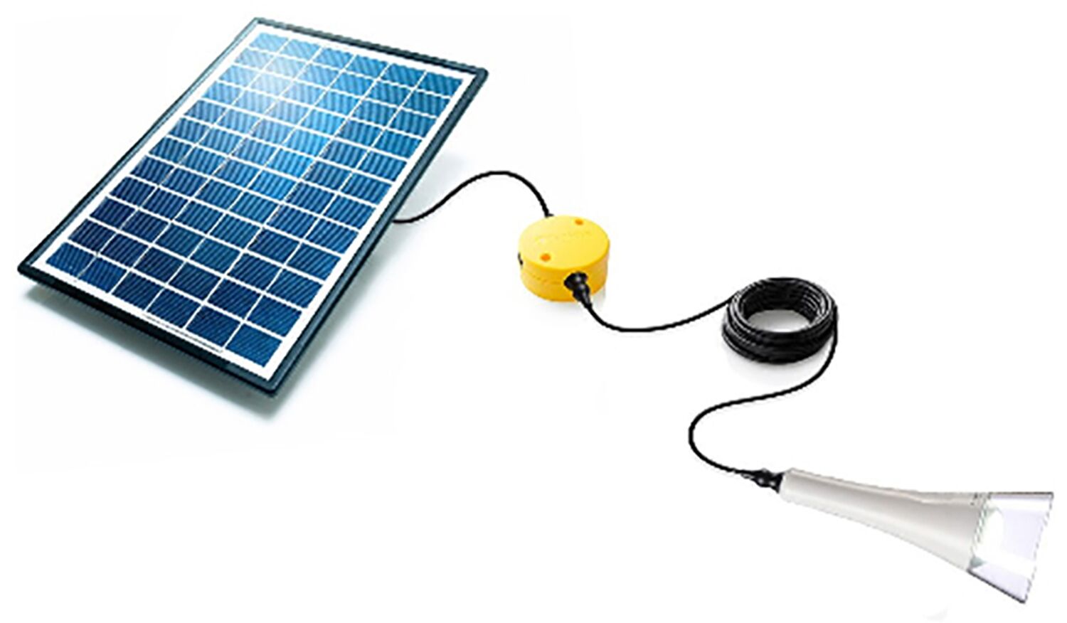 Kit d'éclairage solaire pour tonnelle/lampe torche - COULEURS DU MONDE