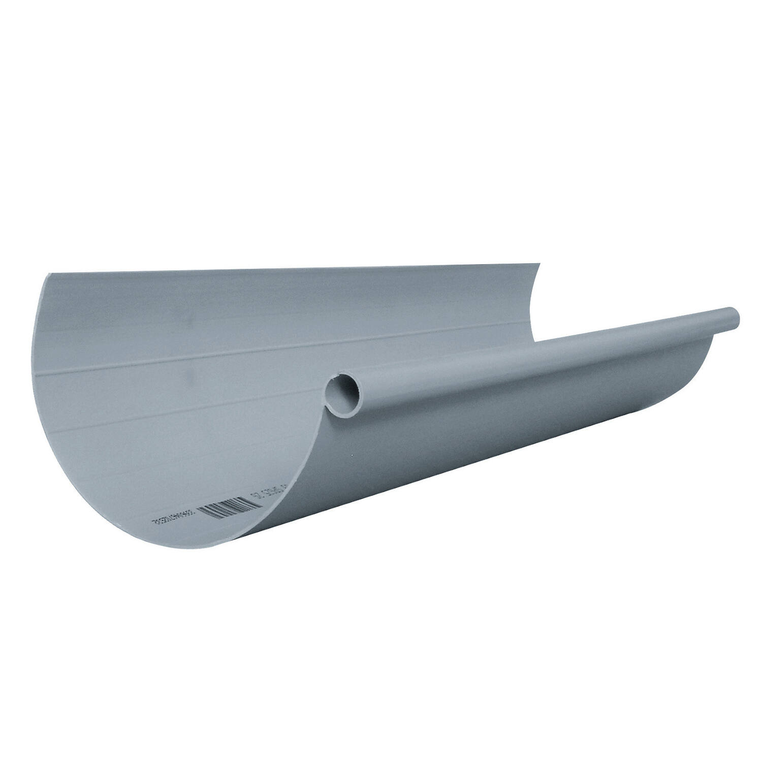 Gouttière PVC Développement 25cm L.2m Gris - INTERPLAST