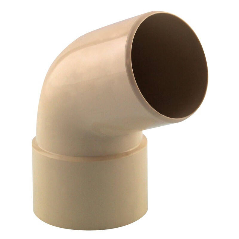 coude gouttière 67° mf pvc 50 sable - INTERPLAST