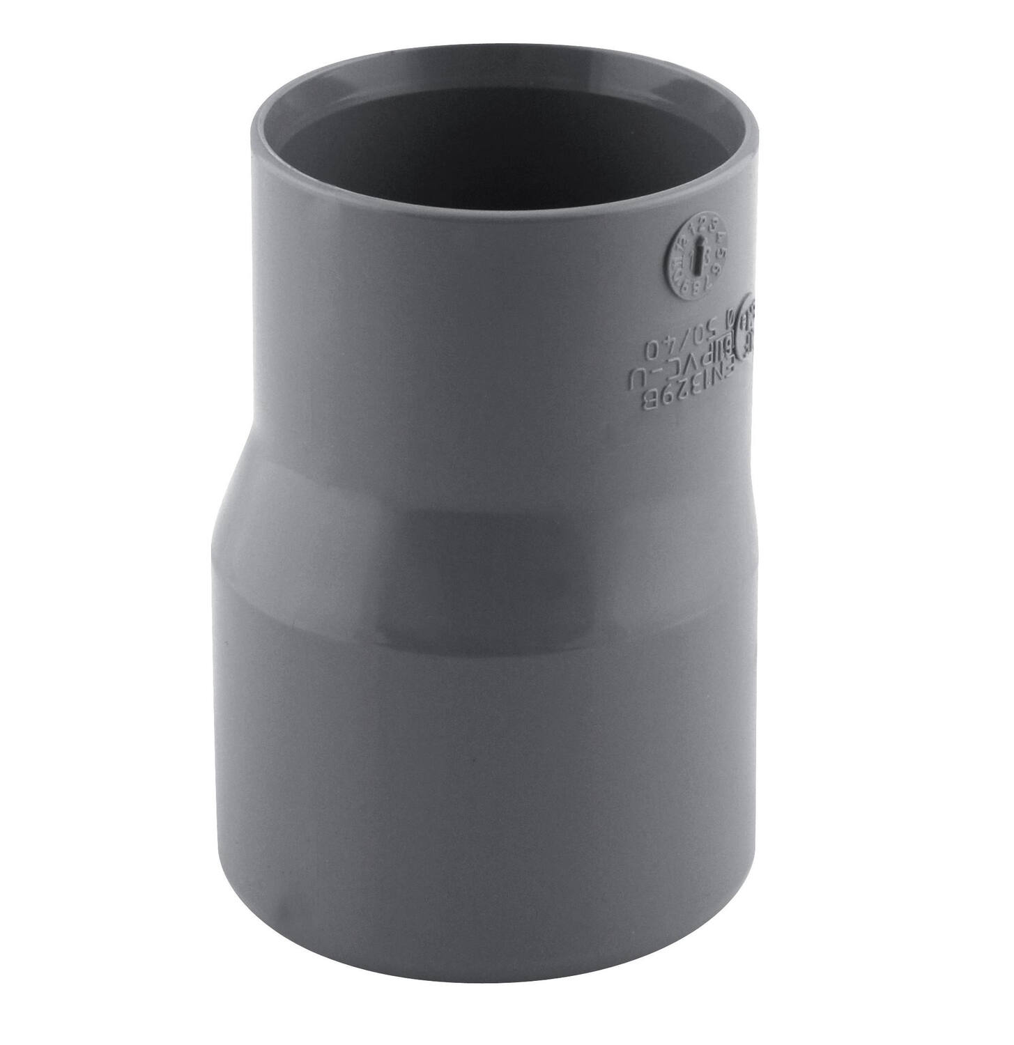 Réduction excentrée pvc mf 50x40 nfe-nfme - INTERPLAST
