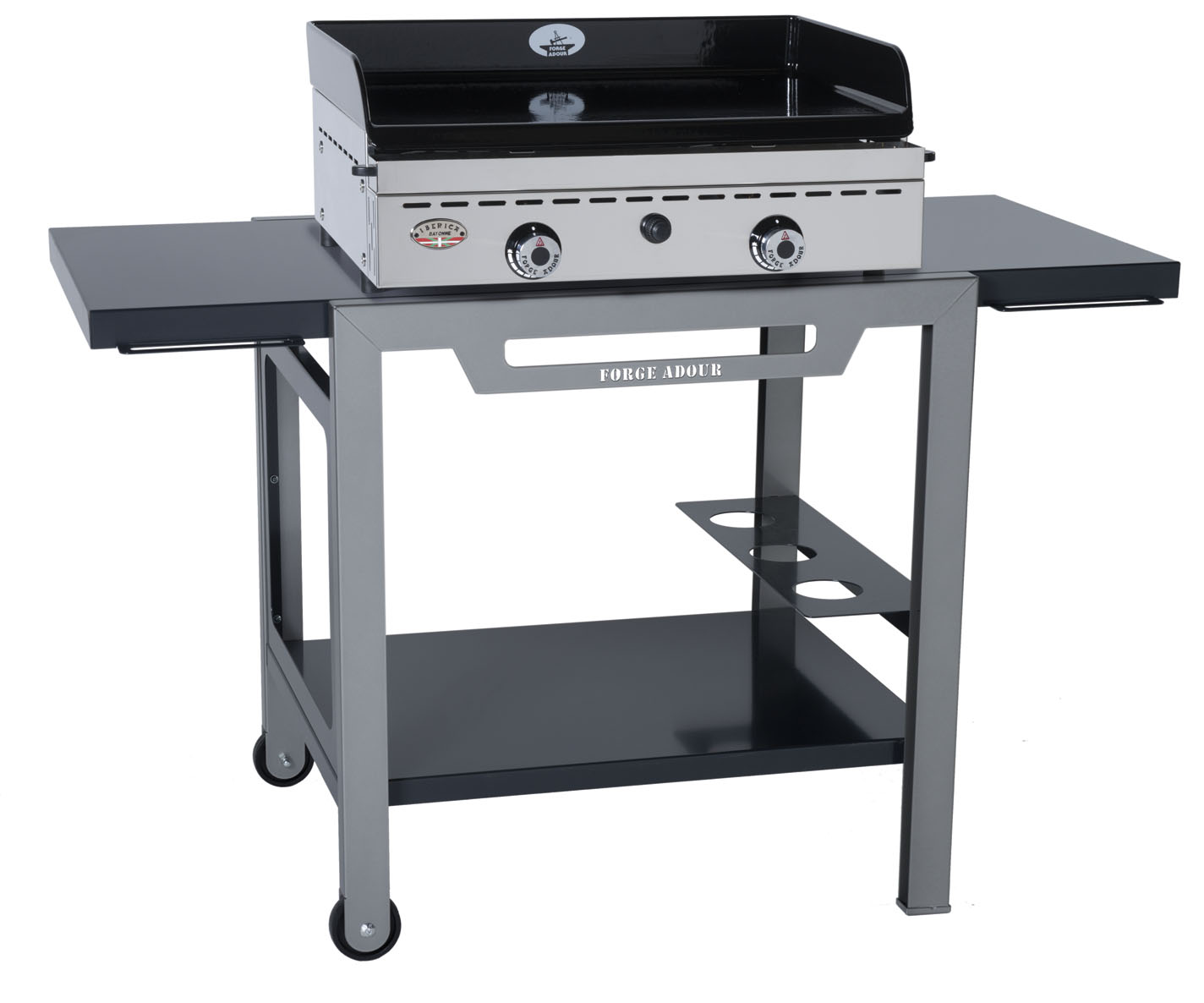 Table roulante bi-couleur pour plancha 450 et 600 - FORGE ADOUR