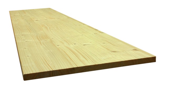 Tablette sapin lamellé 18mm 80x20cm
