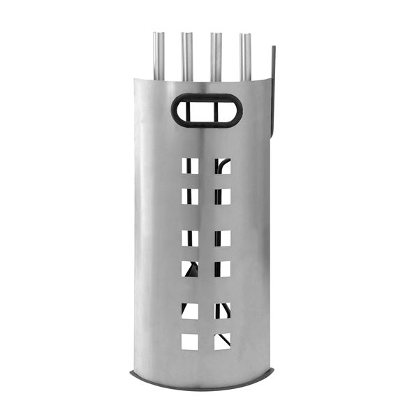 Serviteur Quadro deco gris acier - DELTA