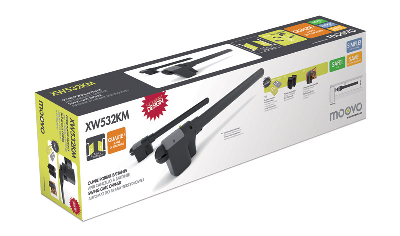 Kit de motorisation pour portails battants XW532KM - MOOVO