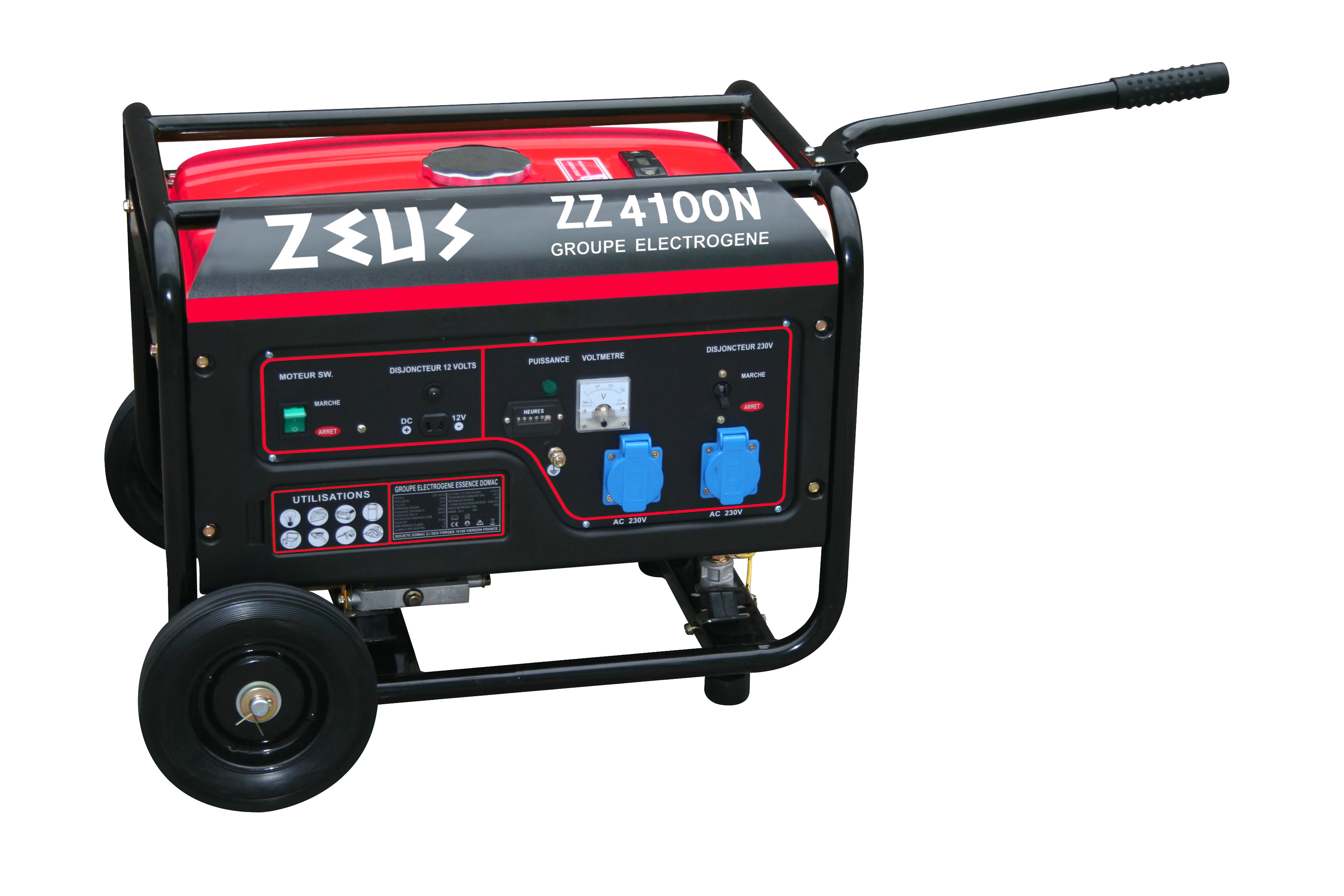 Groupe électrogène essence 3300w - ZEUS