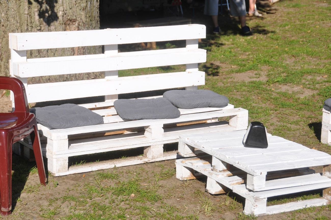 salon de jardin en palettes